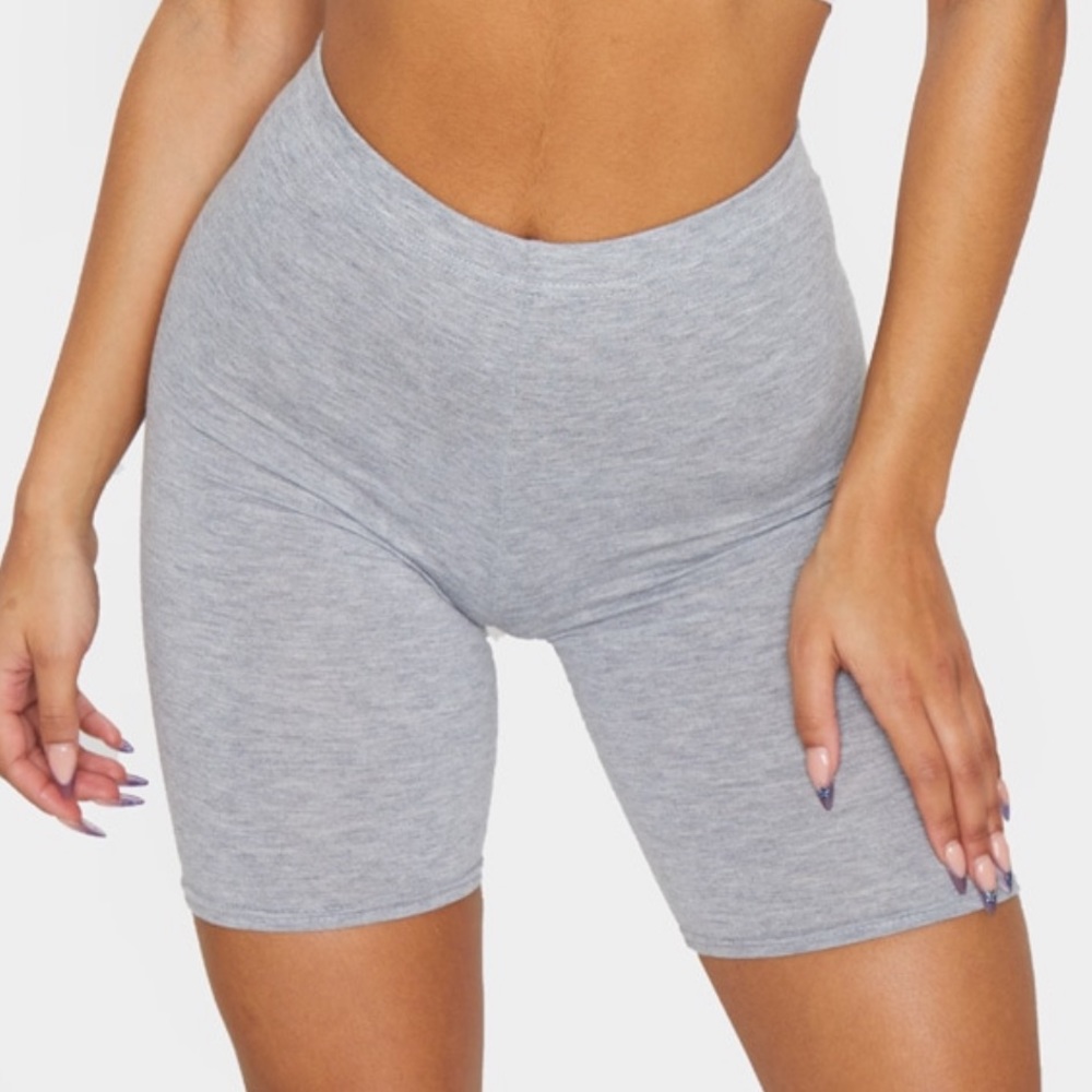 Gray Biker Shorts